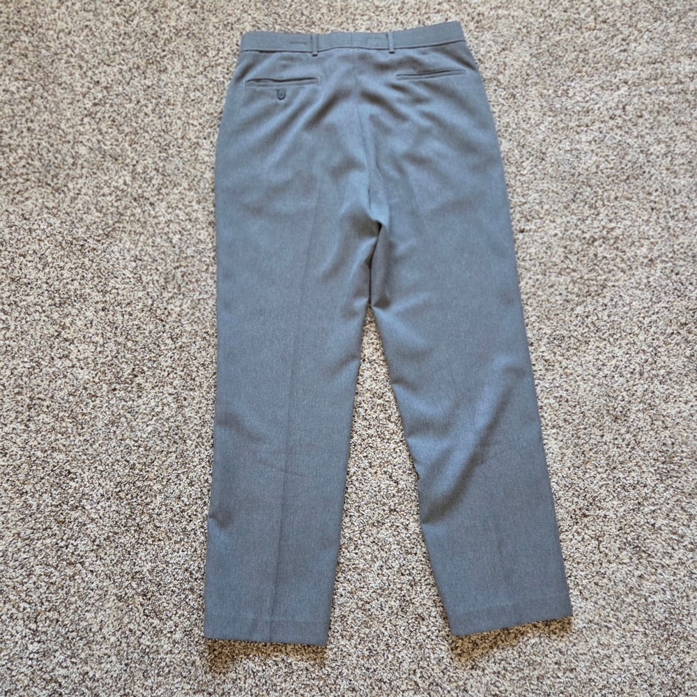Vintage Levis Action Slacks Mens 33x32 Gray Dacron Polyester Dress Pants 113-011 - Picture 7 of 7